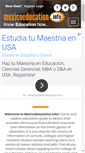 Mobile Screenshot of mexicoeducation.info